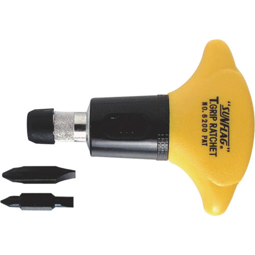 썬 플래그 T 그립 래칫 드라이버 6200 1 개