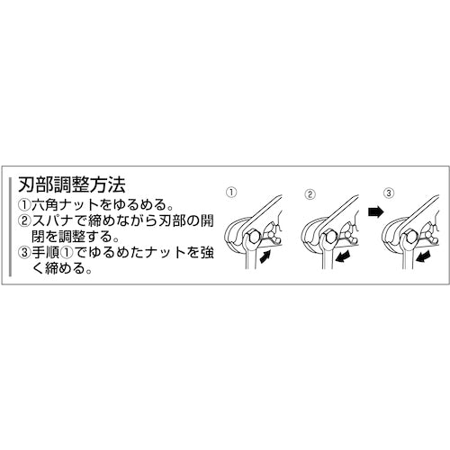 スリーピークス　ワイヤーカッター（バネ付）　１６５ｍｍ　WC-165　1 丁