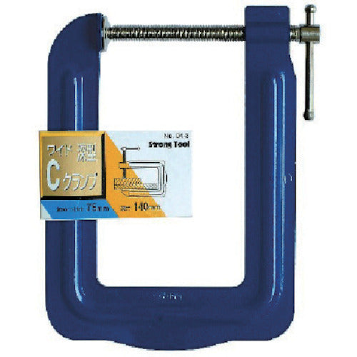 Strong Tool C-clamp, wide and deep, 75mm, 04-8, 1 piece