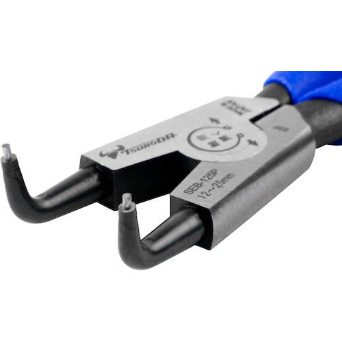 TTC KingTTC 경질 비트 스냅 링 플라이어 축용 곡 손톱 스프링 부착 전장 136mm SEB-125P 1 쵸