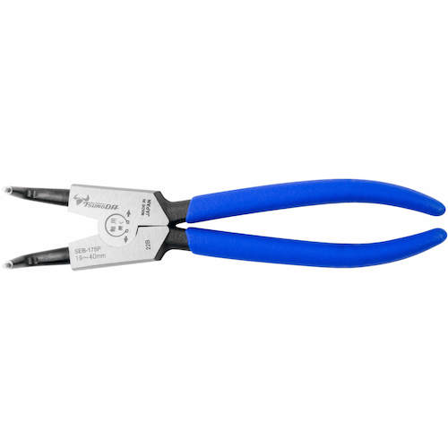 TTC KingTTC Hard Bit Snap Ring Pliers Shaft, Curved Jaws, Spring Attached, Total Length 166mm, SEB-175P, 1 Piece