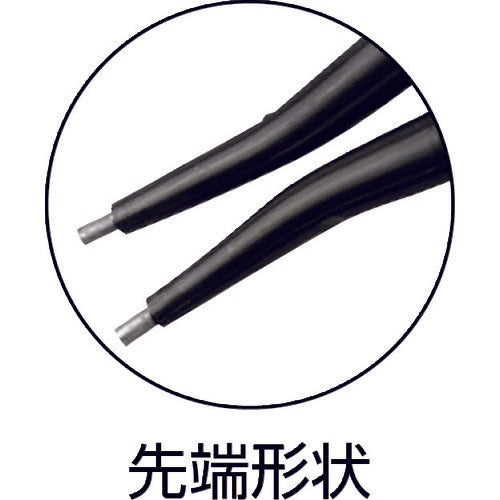 TTC KingTTC Hard Bit Snap Ring Pliers for Shafts, Straight Jaws, Spring Attached, Total Length 177mm, SES-175P, 1 Piece