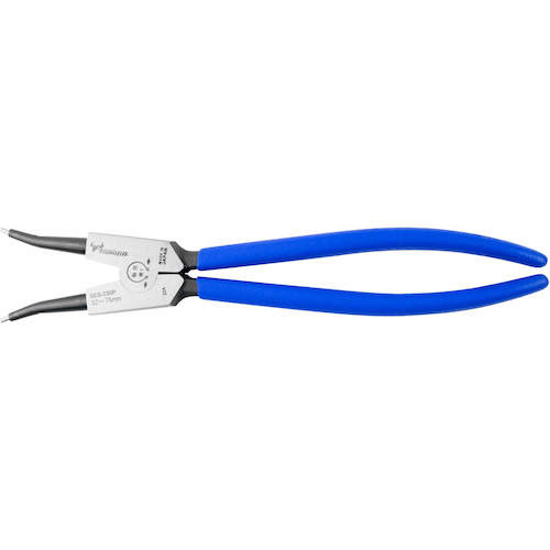 TTC KingTTC 경질 비트 스냅 링 플라이어 축용 직조 스프링 부착 전장 243mm SES-230P 1 쵸