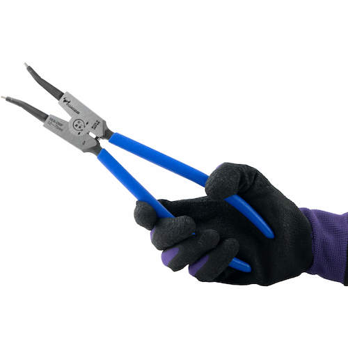 TTC KingTTC 경질 비트 스냅 링 플라이어 축용 직조 스프링 부착 전장 243mm SES-230P 1 쵸