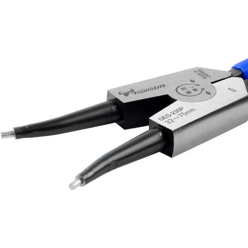 TTC KingTTC 경질 비트 스냅 링 플라이어 축용 직조 스프링 부착 전장 243mm SES-230P 1 쵸