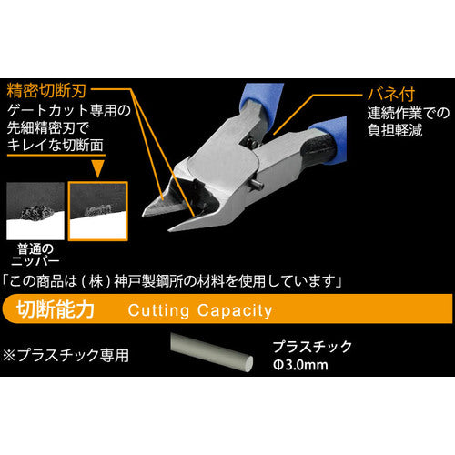 TTC KingTTC Thin Blade Plastic Nippers 120mm No. 27 TN-120 1 piece