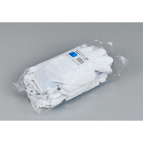 ＭＩＳＭ　ウレタン背抜手袋　楽々ＰＵフィット手袋　Ｌ　（１０双入）ＰＦ−００３　307020002　1 袋