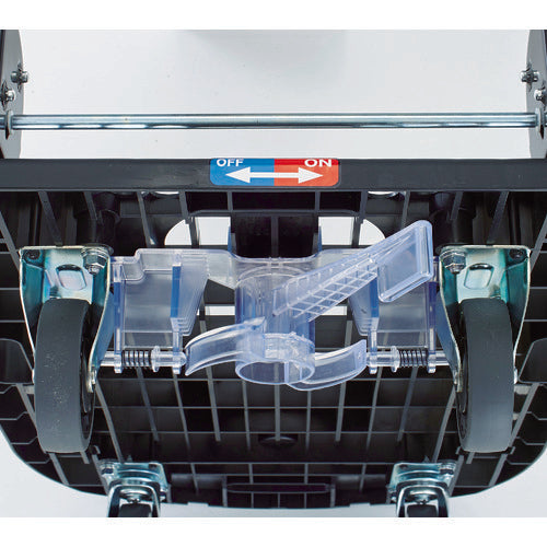ＴＲＵＳＣＯ　樹脂台車　カルティオ（スチールハンドルタイプ）折畳　７８０Ｘ４９０　白　樹脂ストッパー付　MPK-720-W-JS　1 台