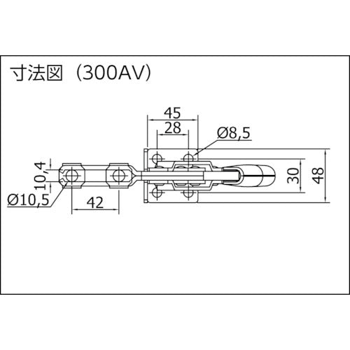 ＳＰＥＥＤＹ　Ｂ　【売切廃番】　トグルクランプ　スピーディブロック　縦型　３００ＡＶ　300AV　1 個