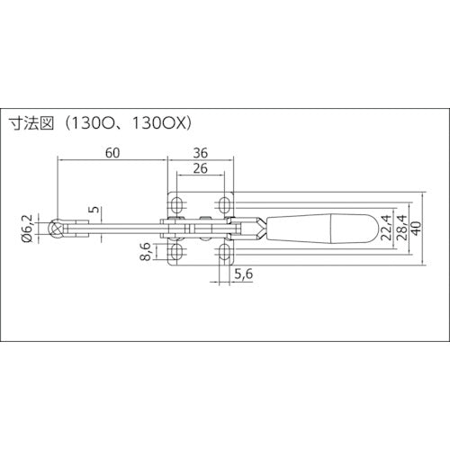 SPEEDY B 【매진 폐번】 토글 클램프 스피디 블록 세로형 130 O 130 O 1 개