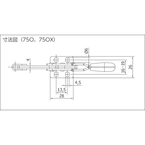 SPEEDY B 【매진 폐번】 토글 클램프 스피디 블록 세로형 스테인리스 130 OX 130 OX 1 개