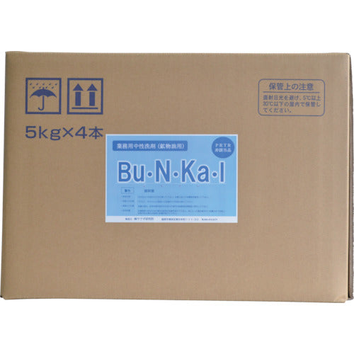 ヤナギ研究所　物油用中性洗剤　Ｂｕ・Ｎ・Ｋａ・Ｉ　５Ｌ　BU-10-F　1 個