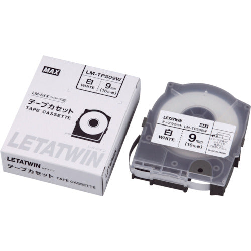 MAX Tube Marker Letter Twin Dedicated Tape Cassette LM-TP509W 1 piece
