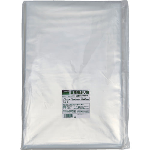 TRUSCO Commercial plastic bag 0.1 x 180L 5 pieces S-0180 1 bag