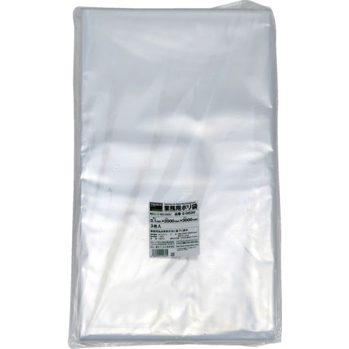 ＴＲＵＳＣＯ　業務用ポリ袋０．１×６００Ｌ　３枚入　S-0600　1 袋