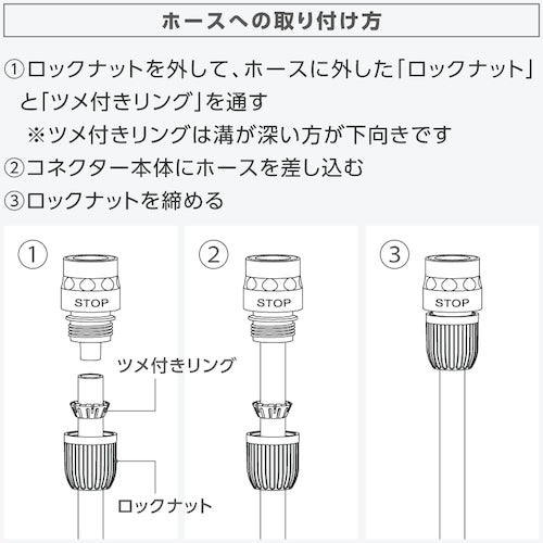 ＴＲＵＳＣＯ　ホースノズル（４パターン）　TNZ-01　1 個