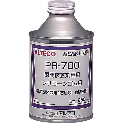 アルテコ　シリコーンゴム用　前処理剤　ＰＲ７００　２５０ｍｌ（瞬間接着剤専用）　PR700-250ML　1 本