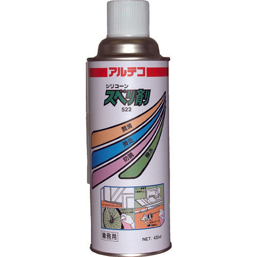 アルテコ　業務用　潤滑・滑走剤　５２２スベリ剤　４２０ｍｌ【シリコーン系】　522-420ML　1 本