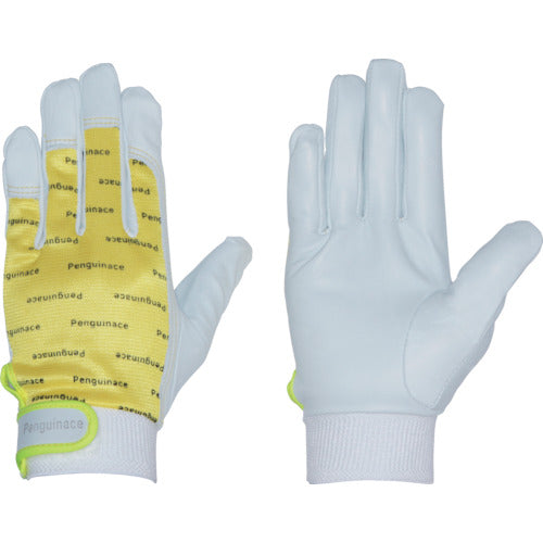 펭귄 에이스 국산 소 가죽 장갑 일렉트릭 (옐로우 프리 사이즈) TH-508 1 쌍