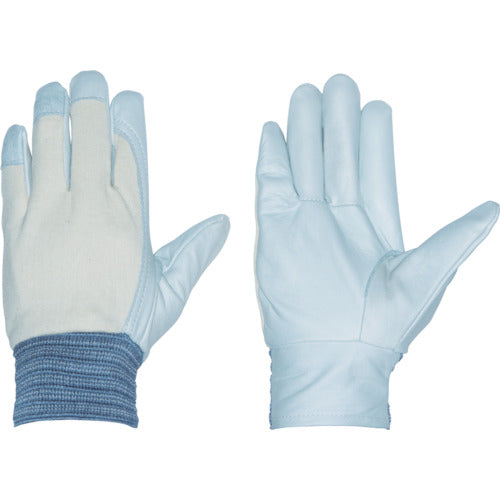 펭귄 에이스 소 가죽 장갑 (소맷부리 고무 타입) 국산 크레스트 갑 메리 화이트 M TH-532 1 쌍