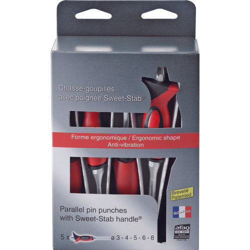 RACODON STS 핸들 부착 평행 핀 펀치 5개 세트 8420LSTSB CVB 1 S