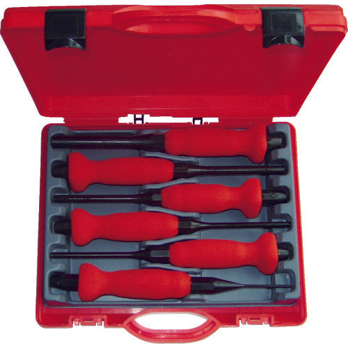 RACODONN Parallel Pin Punch with Handle, Set of 6, 28420BP CVB 1 S