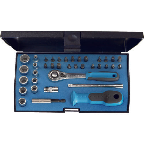 GEDORE 비트 소켓 렌치 37점 세트 삽입각 6.35mm 1822373 1 S