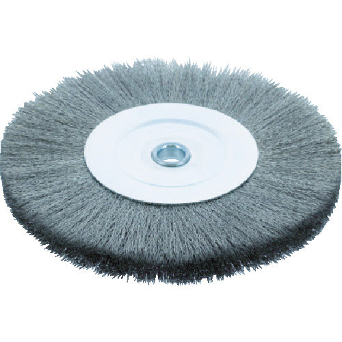 TRUSCO Wheel Brush Φ200X15.88(16)mm Hole Stainless Steel Wire Wire Diameter 0.3 TB-6373 1 pc