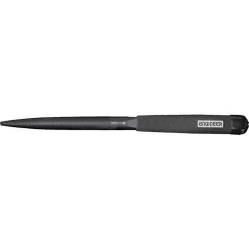 ENGINEER Jet Black File, Medium Grit, Half Round, TF-12, 1 Piece