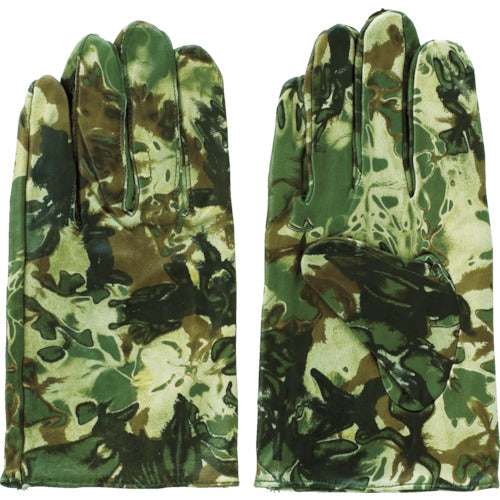 Fuji Glove Japanese Cowhide Leather Gloves (Sleeveless Type) PH-22 Camouflage M 5190 1 Pair
