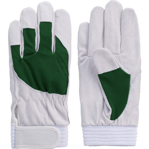 Fuji Gloves Pig Leather Gloves F-505 Athlete Green L 5888 1 pair