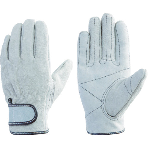 Fuji Glove Cowhide Leather Gloves (Velcro cuffs) TZ-330 Tough Zett Magic L 1741 1 pair