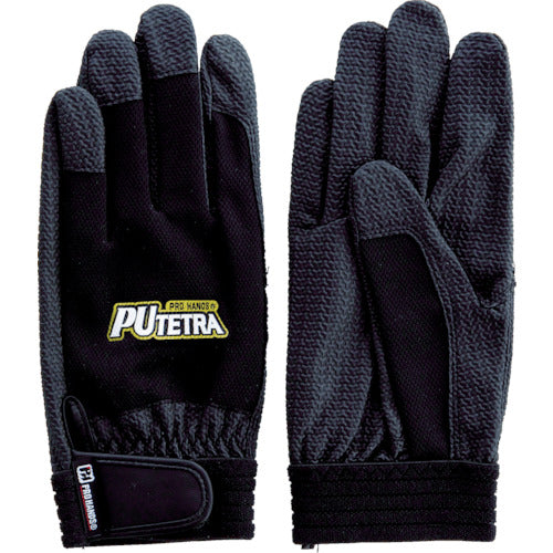 후지 글로브 PU 테트라 TE-007 블랙 L 0905 1 쌍