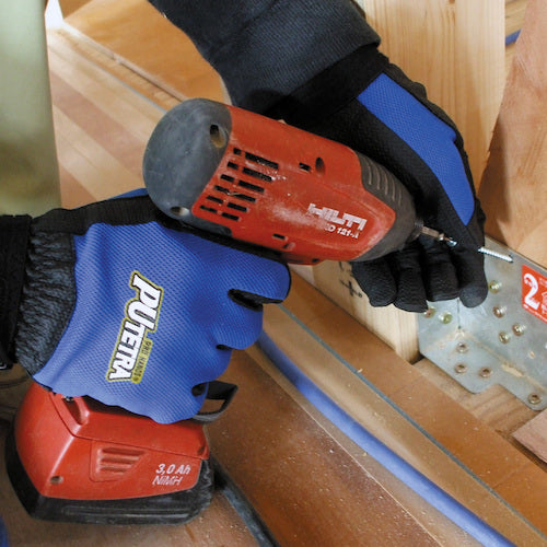 후지 글로브 PU 테트라 TE-007 블루 L 0911 1 쌍