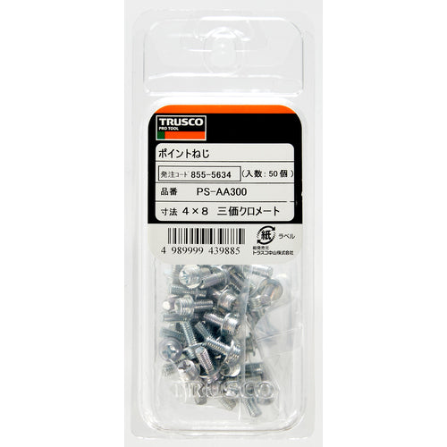 TRUSCO 포인트 나사 4×25 스텐코트 50개입 PS-AA325 1 PK