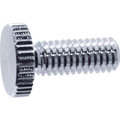 TRUSCO SUS 장식 평소 나사 세로 눈 널링 M6 Φ16 L15 1개입 DS-AB450 1개