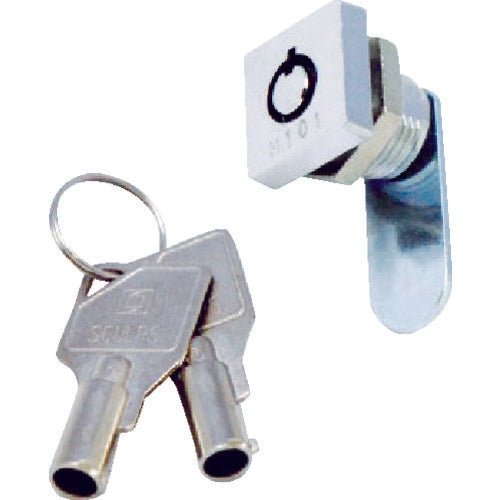 TRUSCO Cylinder Lock Mini Square Lock 1 Missing Point CL-CA020 1 pc