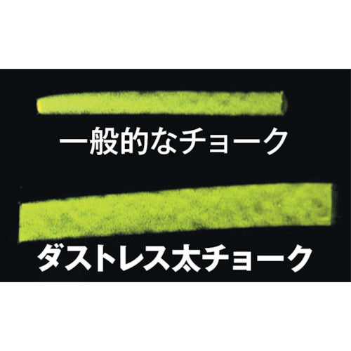 ＴＲＵＳＣＯ　ダストレス太チョーク　赤　１０本入　TDCF-R-10P　1 箱