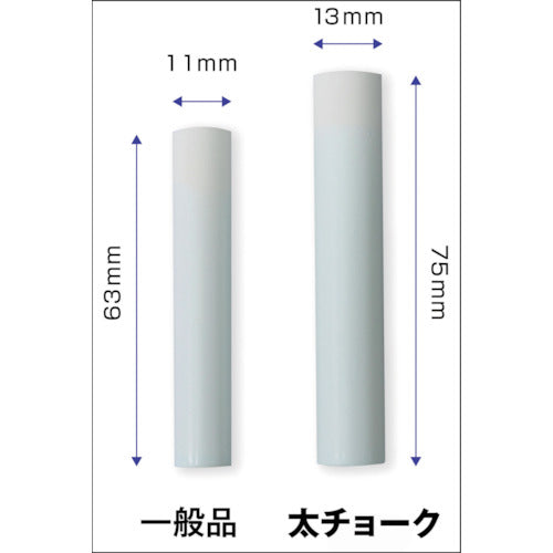 ＴＲＵＳＣＯ　ダストレス太チョーク　赤　１０本入　TDCF-R-10P　1 箱