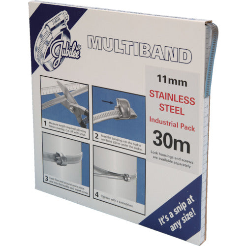 JUBILEE 멀티 밴드만 11mm 폭 30m SUS304(1개) MB1802 1개