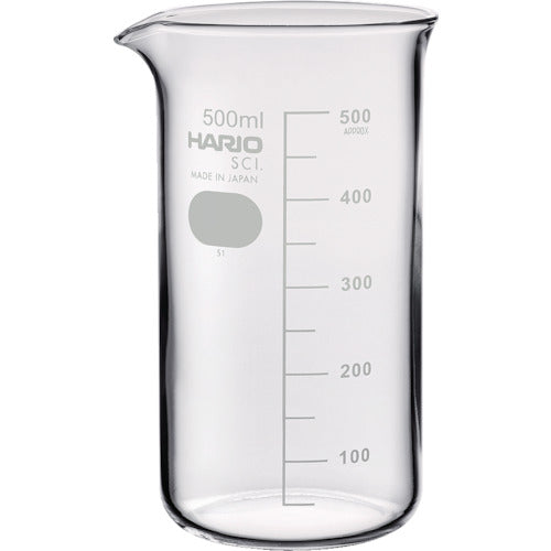 HARIO 톨 비커 기준 눈금 포함 500ml TB-500-SCI 1개