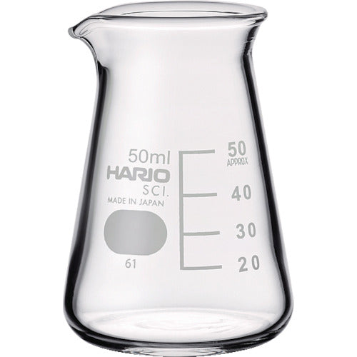 ＨＡＲＩＯ　コニカルビーカー　目安目盛付　５０ｍｌ　CB-50-SCI　1 個