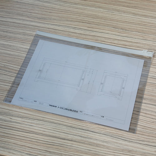 ＴＲＵＳＣＯ　ファスナー付クリアケース　Ａ４　SFC-A4　1 枚