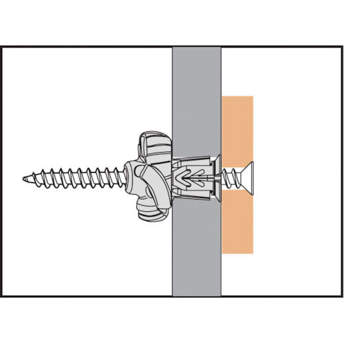 ｆｒｉｕｌｓｉｄｅ　ナイロンプラグ　Ｘ１　６Ｘ３０（１００本入）　X1-6X30-100　1 箱
