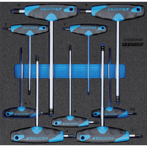 ＧＥＤＯＲＥ　Ｔ型六角棒レンチセット　１５００ＣＴ２‐ＤＴ２１４２　2309009　1 Ｓ