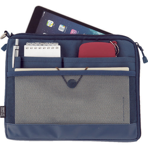 LIHIT 이너 가방 A5 가방 인백(가로형) 네이비 A7680-11 1개