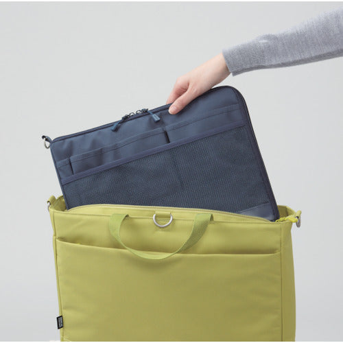 LIHIT 이너 백 A4 백 인백(가로형) 네이비 A7681-11 1개