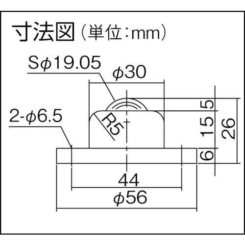 プレインベア　ゴミ排出穴付　上向き用　ステンレス製　ＰＶ５０ＦＨＳ　PV50FHS　1 個