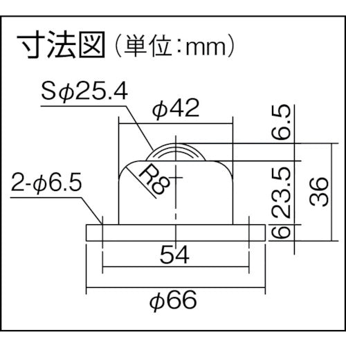 プレインベア　ボールキャスター　プレインベア　ゴミ排出穴付　上向き用　フランジタイプ　ステンレス製　ＰＶ１２０ＦＨＳ　許容荷重２００ｋｇ　PV120FHS　1 個