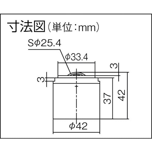 プレインベア　ボールキャスター　プレインベア　上下兼用　スプリングタイプ　スチール製　ＰＶ８０Ｃ　許容荷重８０ｋｇ　PV80C　1 個